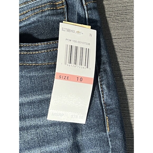 NEW Democracy "Ab" Technology Womens Sz 10 Skyrise Ankle Skimmer Slimming Jeans - Picture 3 of 12